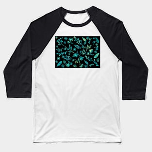 Flower doodle pattern Baseball T-Shirt